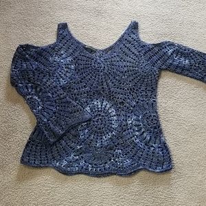 Cold shoulder sweater